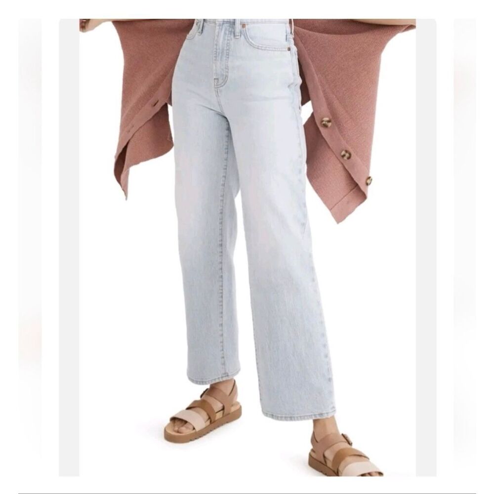 Madewell Women's The Perfect Vintage Wide-Leg Crop Jean size 25